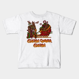 Sleigh Queen Sleigh Kids T-Shirt